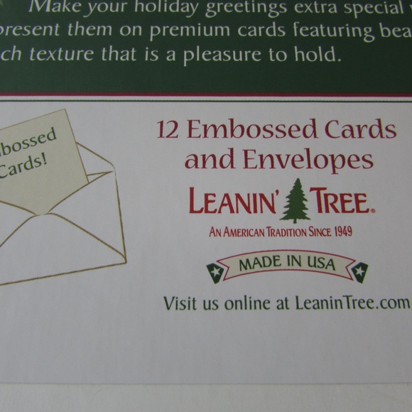 Leanin' Tree Tractor in Snow Christmas Cards - Picture 2 of 3